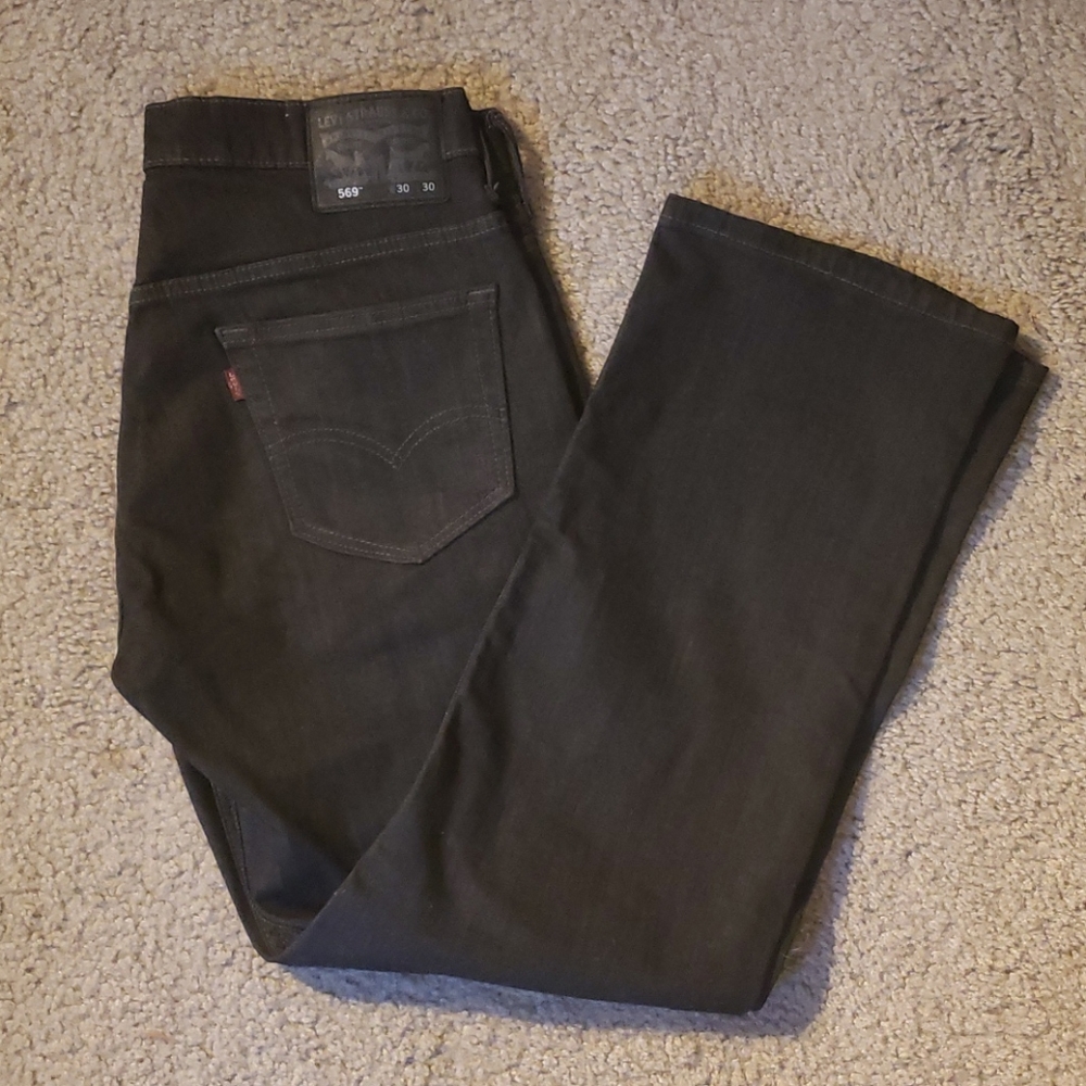 569 Levi's Black Denim Jeans